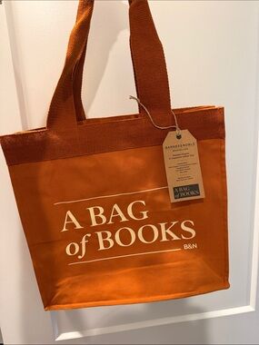 Barnes & Noble Orange 'A BAG of BOOKS' Canvas Tote